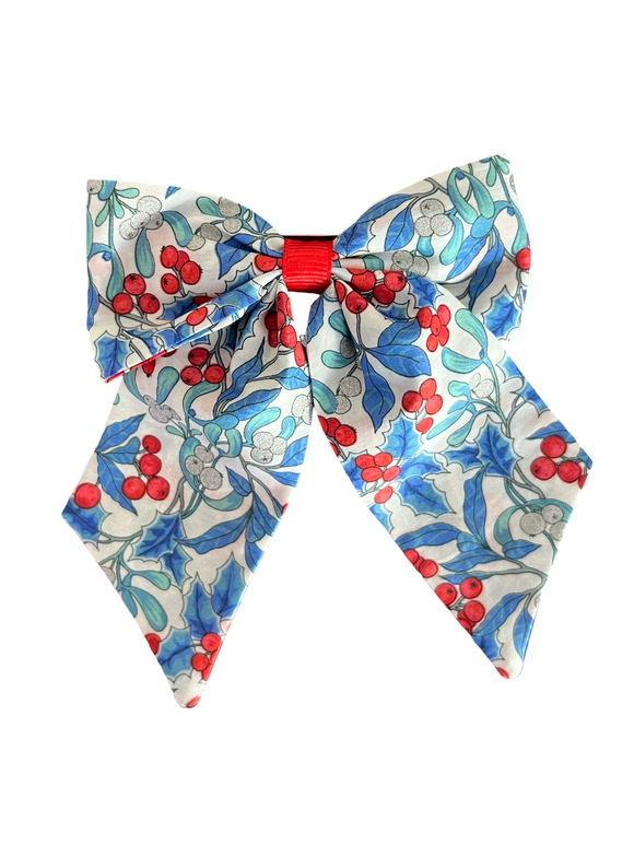LIBERTY FABRIC SAILOR BOW HAIR CLIPS