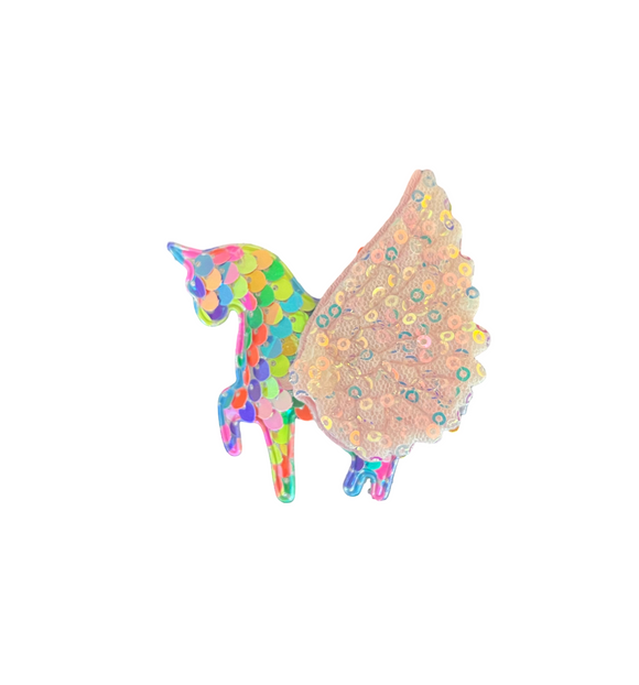 UNICORN SEQUIN  BARETTE