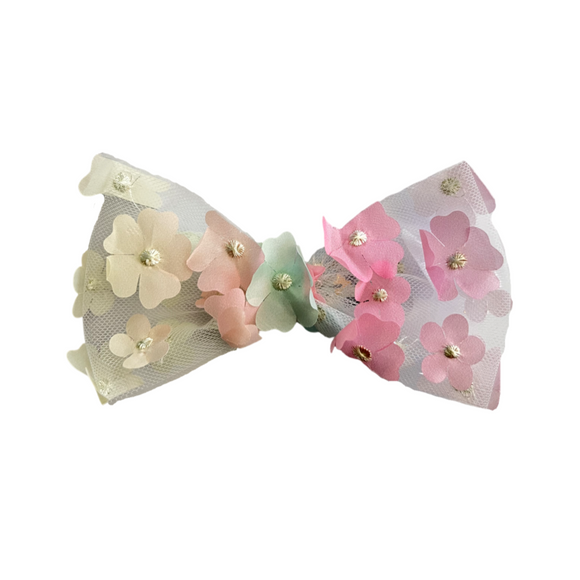 FLORAL TULLE MAXI CLIPS