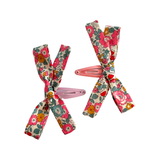 LIBERTY FABRIC PIGTAIL MINI DUO CLIPS