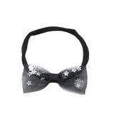 TULLE SEQUIN BOW ELASTIC HAIR BANDS