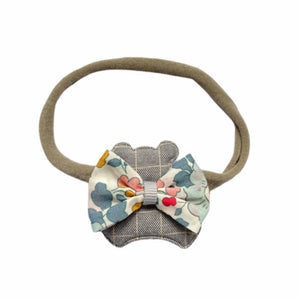 LIBERTY FABRIC TEDDY BEAR HAIRBAND